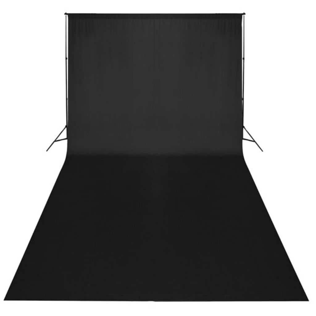 Achtergrond 600x300 cm katoen zwart - Griffin Retail