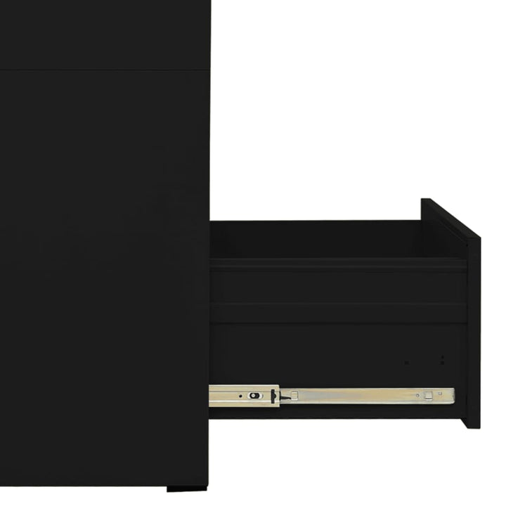 Archiefkast 46x62x102,5 cm staal zwart - Griffin Retail