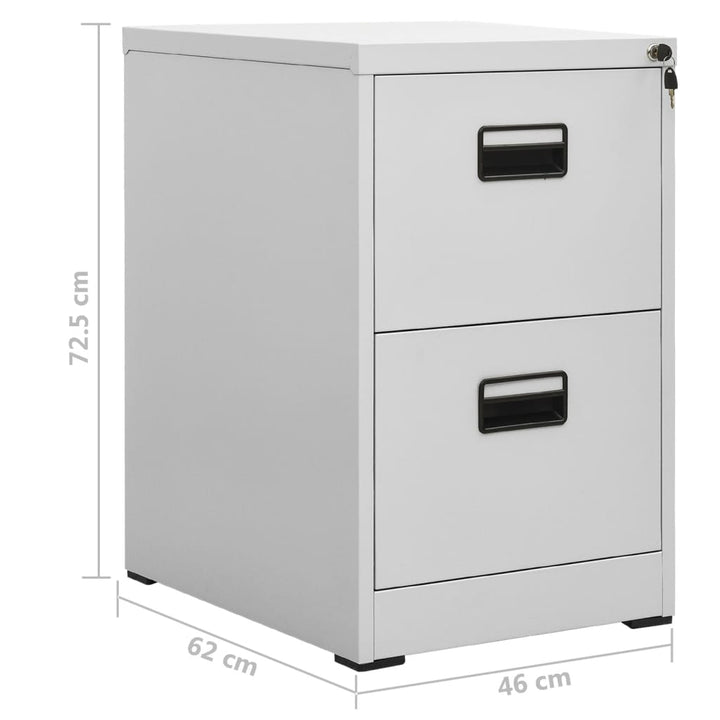 Archiefkast 46x62x72,5 cm staal lichtgrijs - Griffin Retail