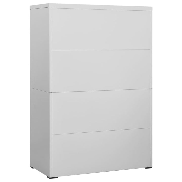 Archiefkast 90x46x134 cm staal lichtgrijs - Griffin Retail