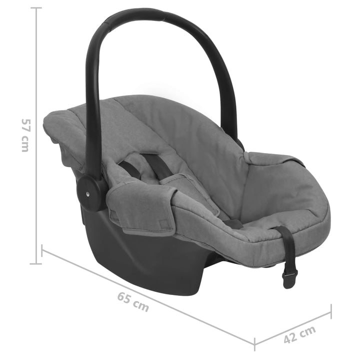 Babyautostoel 42x65x57 cm lichtgrijs - Griffin Retail