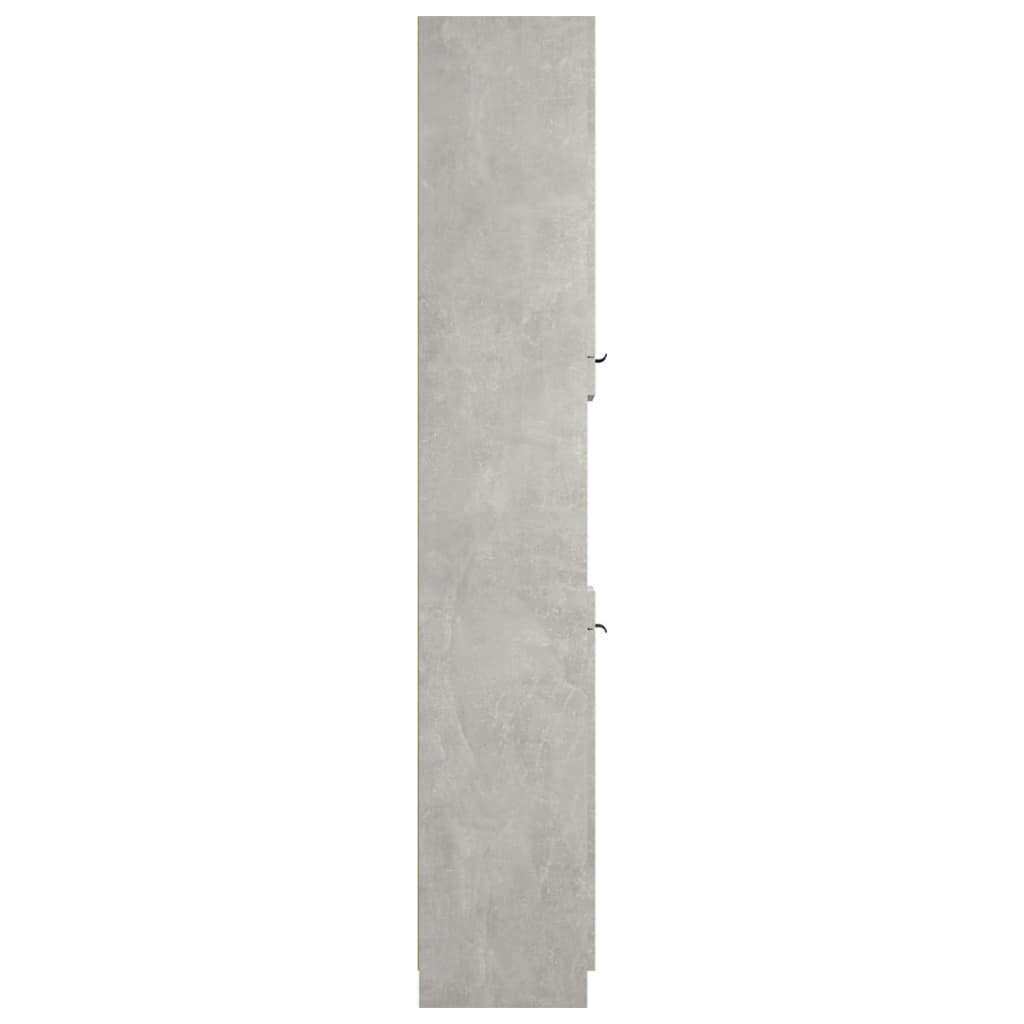 Badkamerkast 32x34x188,5 cm bewerkt hout betongrijs - Griffin Retail