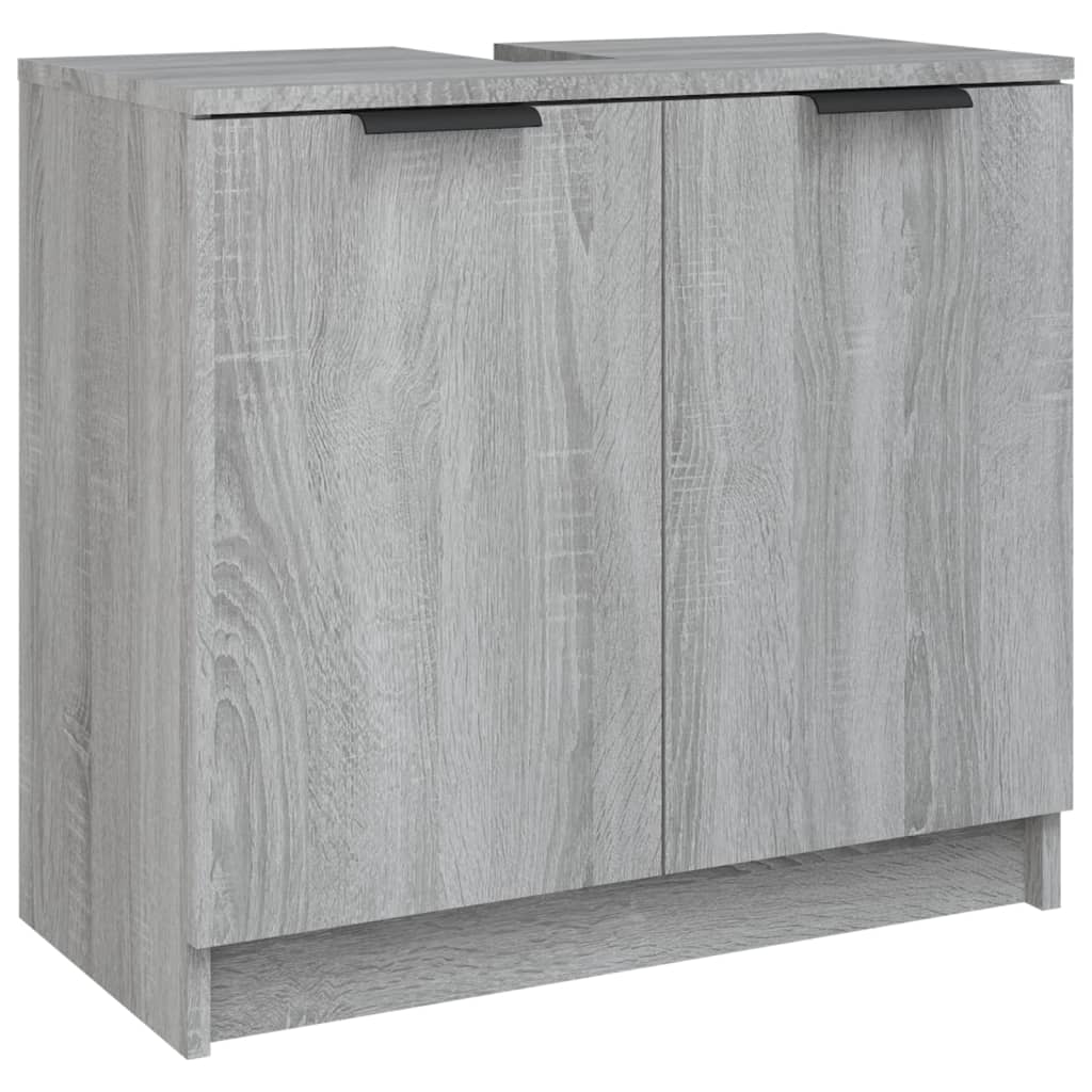 Badkamerkast 64,5x33,5x59 cm bewerkt hout grijs sonoma eiken - Griffin Retail