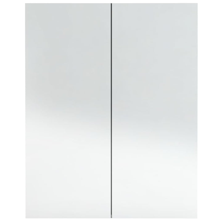 Badkamerkast met spiegel 60x15x75 cm MDF betongrijs - Griffin Retail