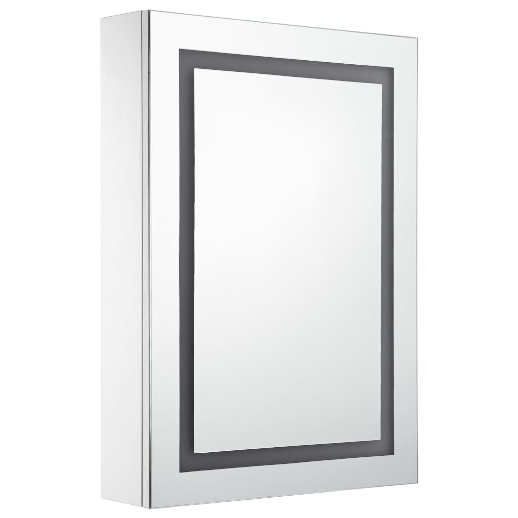 Badkamerkast met spiegel en LED 50x13x70 cm - Griffin Retail