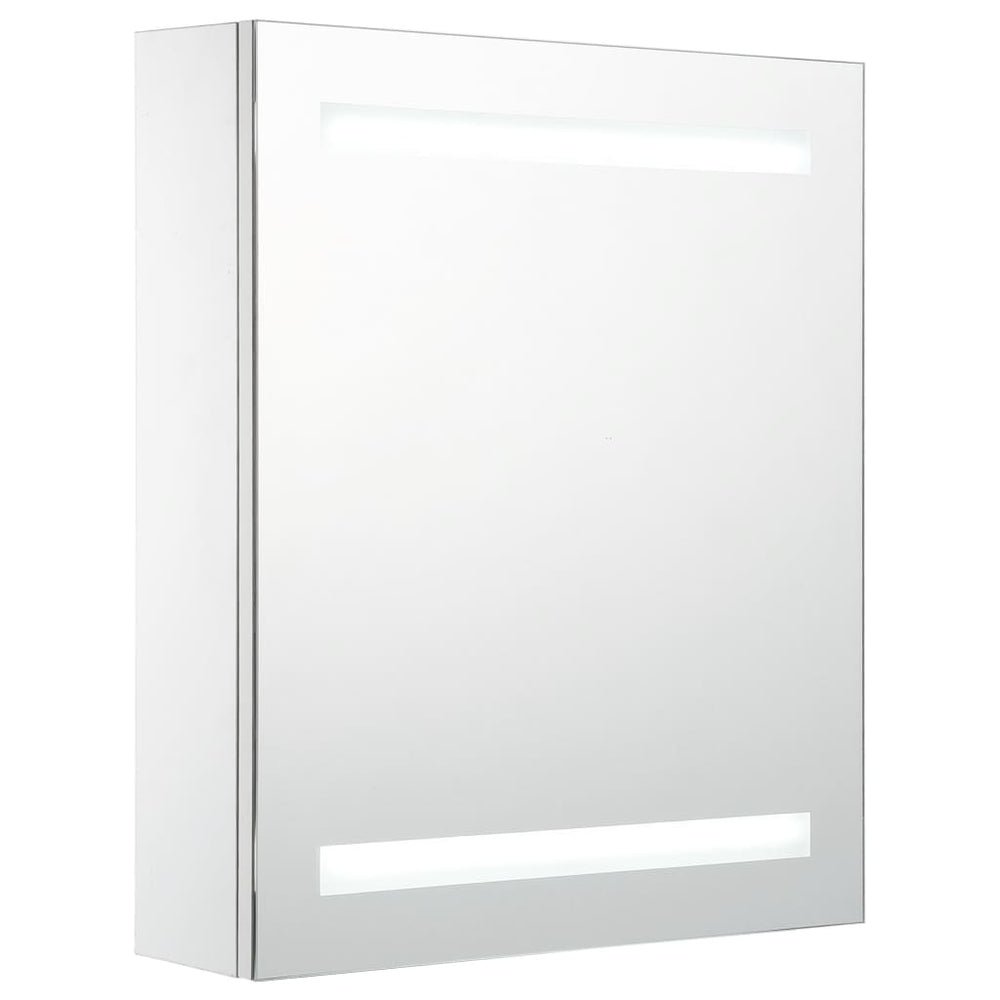 Badkamerkast met spiegel en LED 50x14x60 cm - Griffin Retail