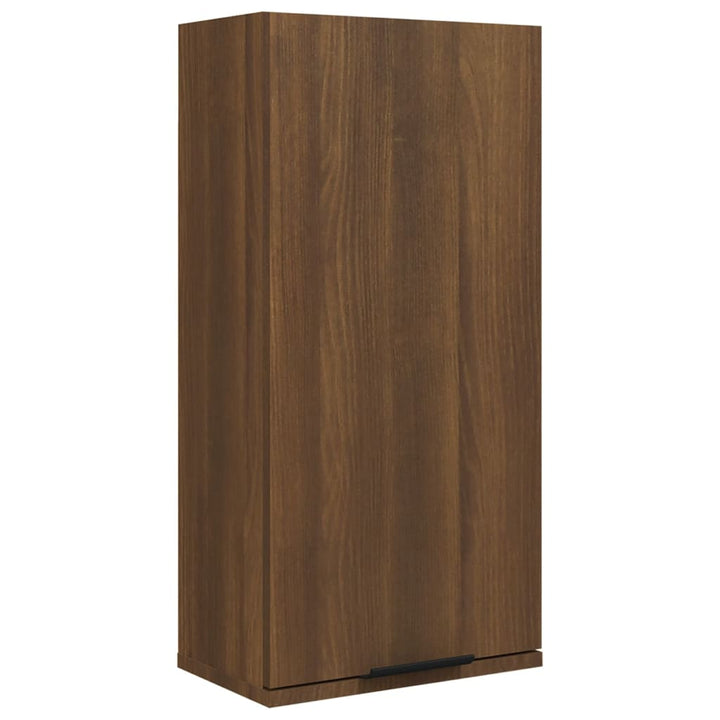 Badkamerkast wandgemonteerd 32x20x67 cm bruineikenkleurig - Griffin Retail