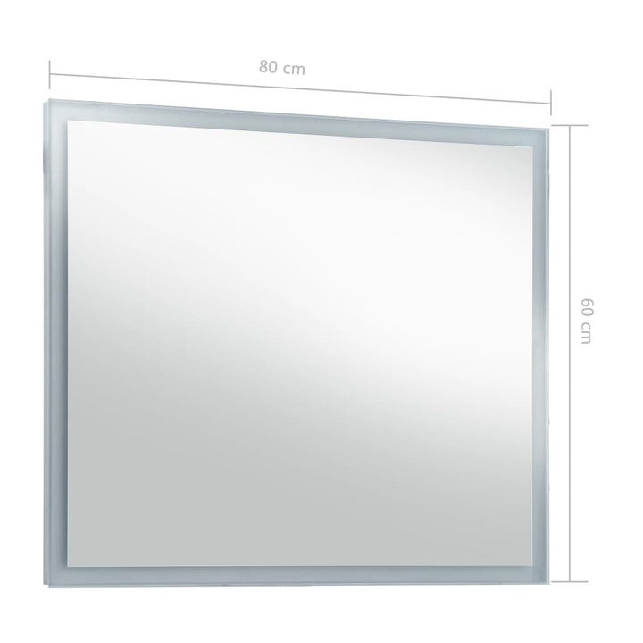 Badkamerspiegel LED 80x60 cm - Griffin Retail