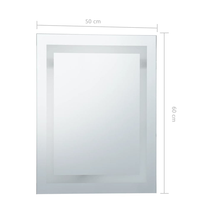 Badkamerspiegel LED met aanraaksensor 50x60 cm - Griffin Retail