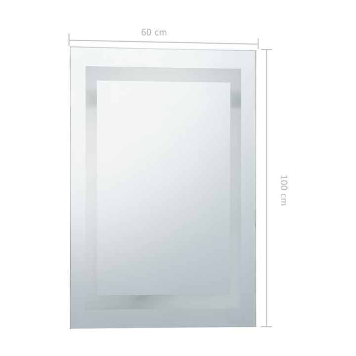Badkamerspiegel LED met aanraaksensor 60x100 cm - Griffin Retail