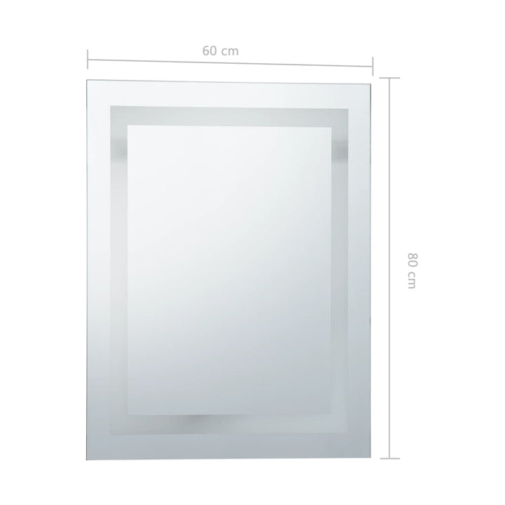 Badkamerspiegel LED met aanraaksensor 60x80 cm - Griffin Retail