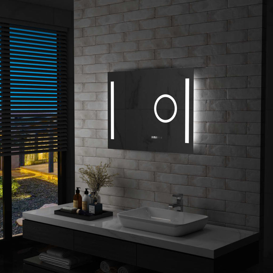 Badkamerspiegel LED met aanraaksensor 80x60 cm - Griffin Retail