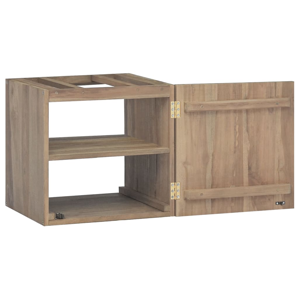 Badkamerwandkast 46x25,5x40 cm massief teakhout - Griffin Retail