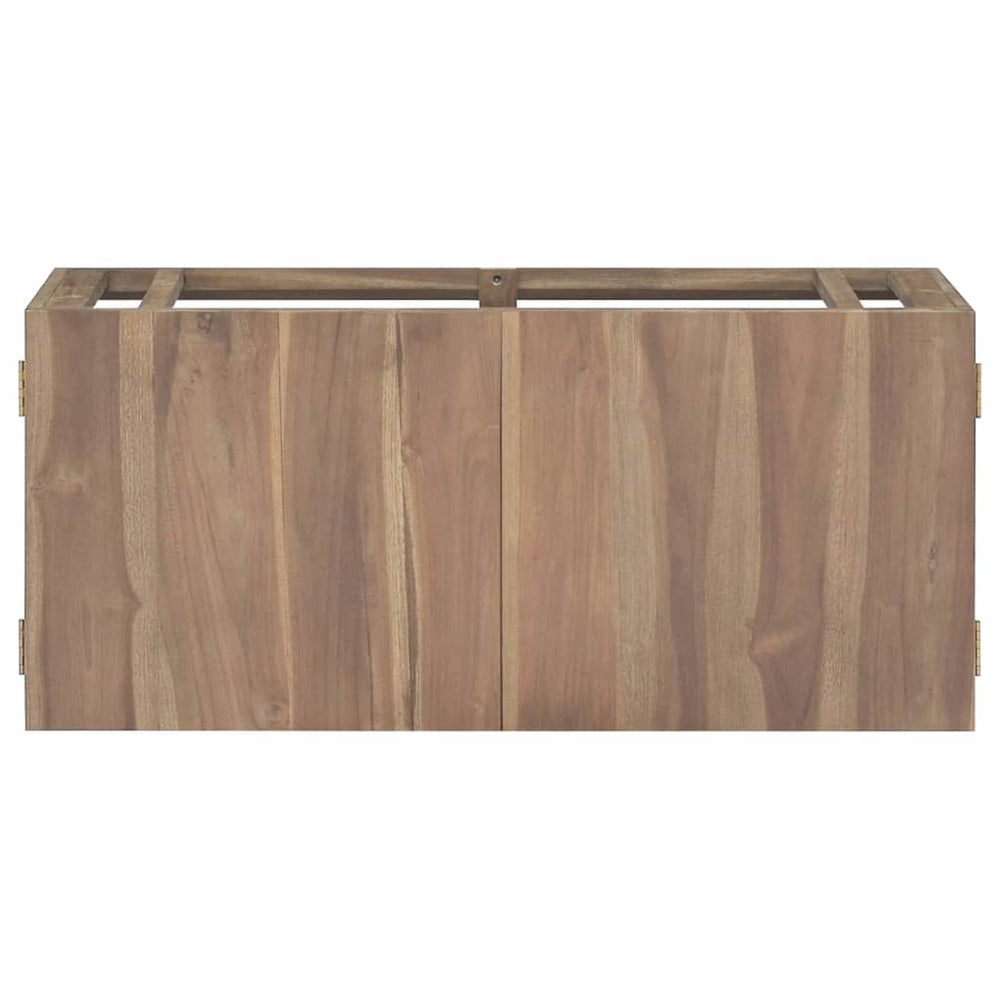 Badkamerwandkast 90x39x40 cm massief teakhout - Griffin Retail