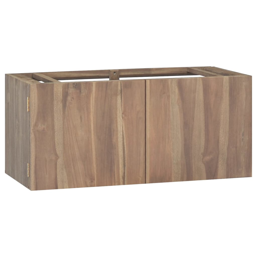 Badkamerwandkast 90x39x40 cm massief teakhout - Griffin Retail