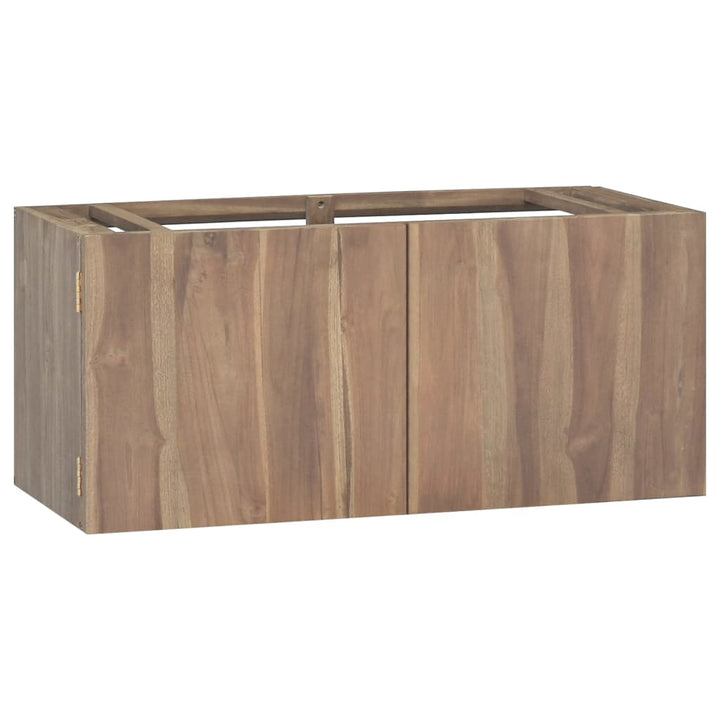 Badkamerwandkast 90x39x40 cm massief teakhout - Griffin Retail