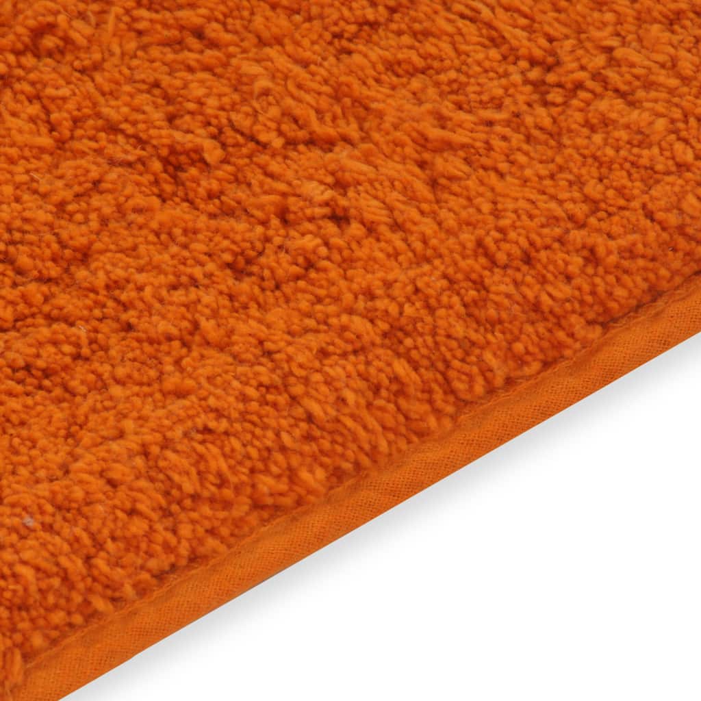 Badmattenset stof oranje 2-delig - Griffin Retail