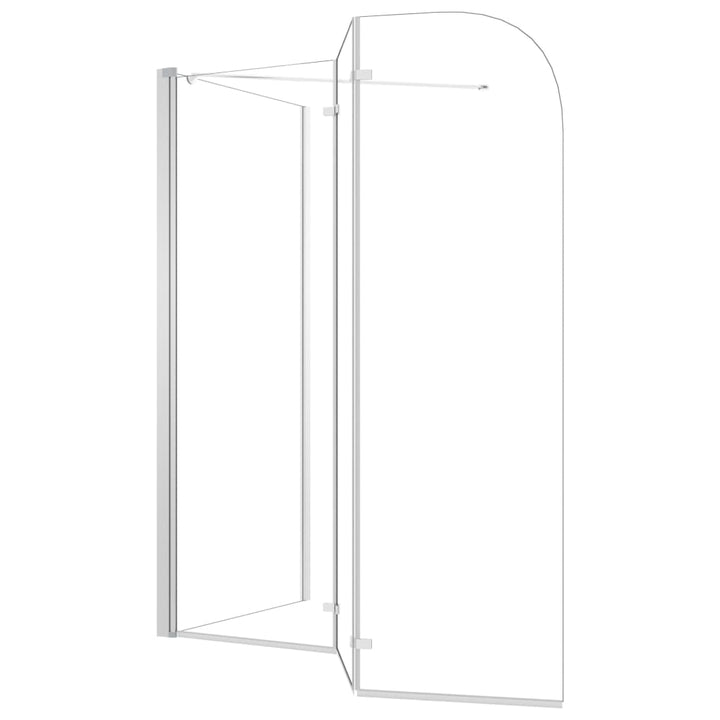 Badwand 120x69x130 cm gehard glas transparant - Griffin Retail