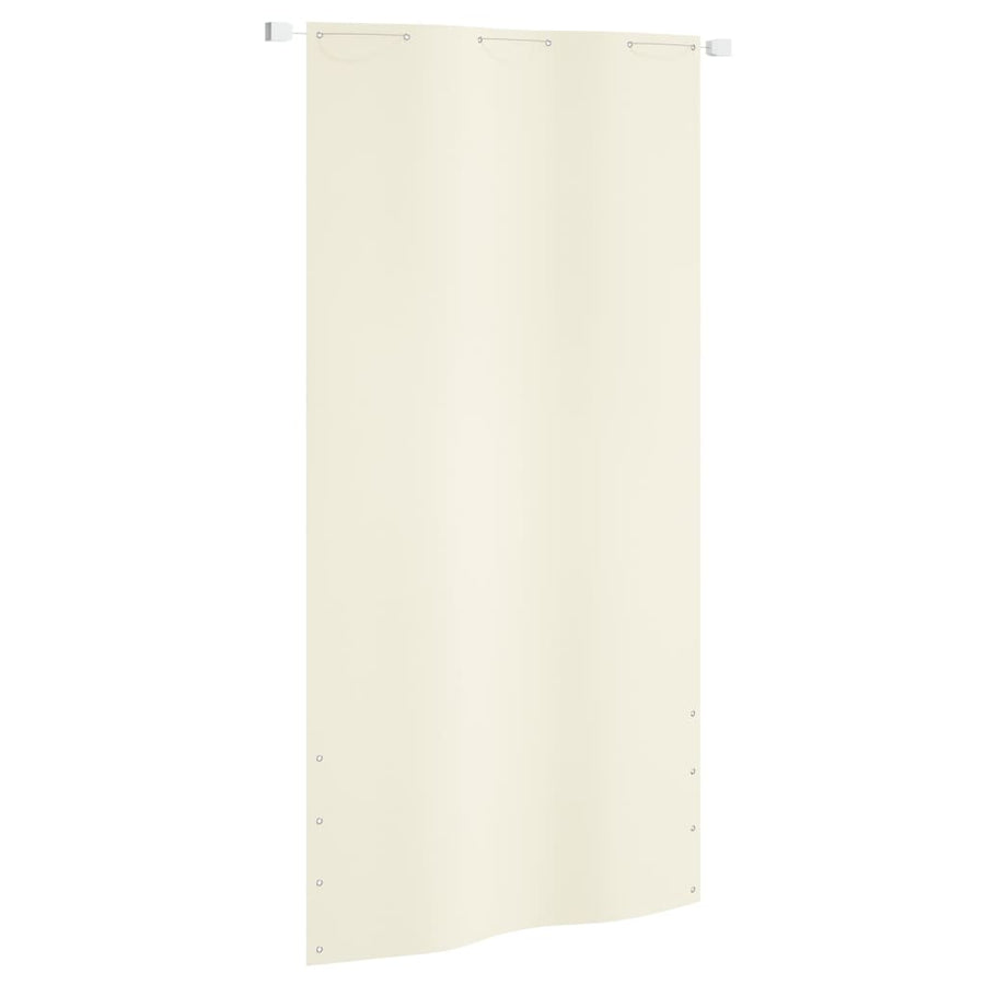 Balkonscherm 120x240 cm oxford stof crèmekleurig - Griffin Retail