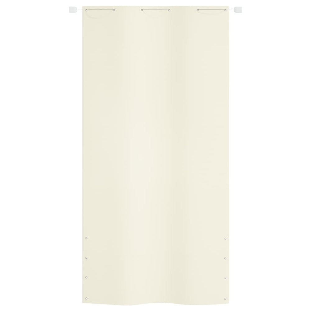 Balkonscherm 120x240 cm oxford stof crèmekleurig - Griffin Retail