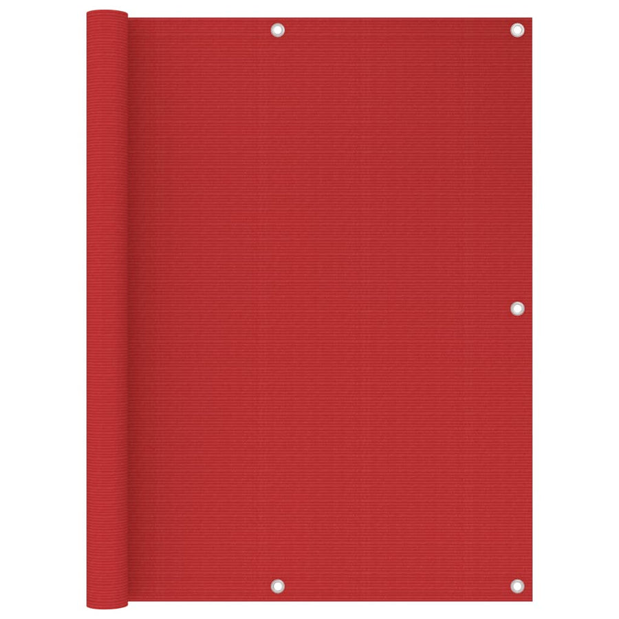 Balkonscherm 120x300 cm HDPE rood - Griffin Retail