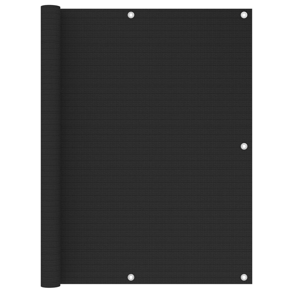 Balkonscherm 120x400 cm HDPE zwart - Griffin Retail