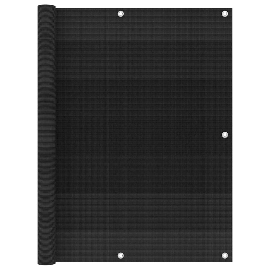 Balkonscherm 120x400 cm HDPE zwart - Griffin Retail