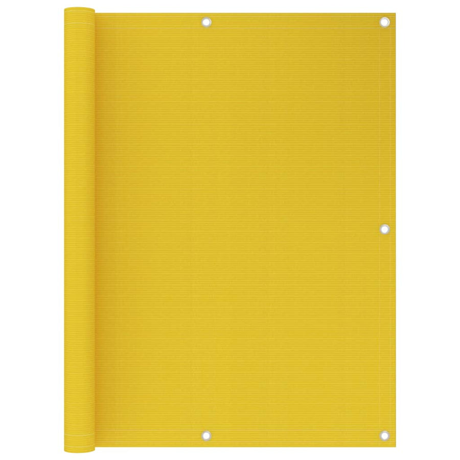 Balkonscherm 120x500 cm HDPE geel - Griffin Retail