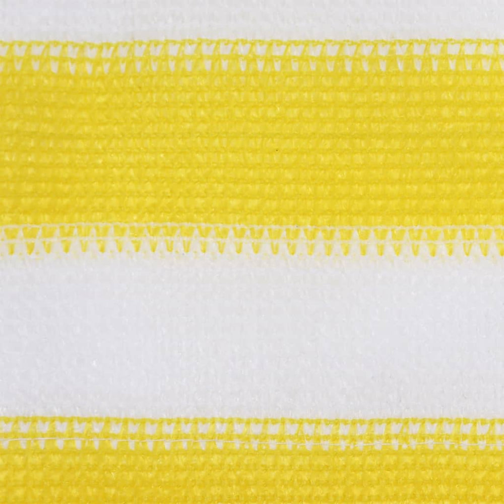 Balkonscherm 120x500 cm HDPE geel en wit - Griffin Retail