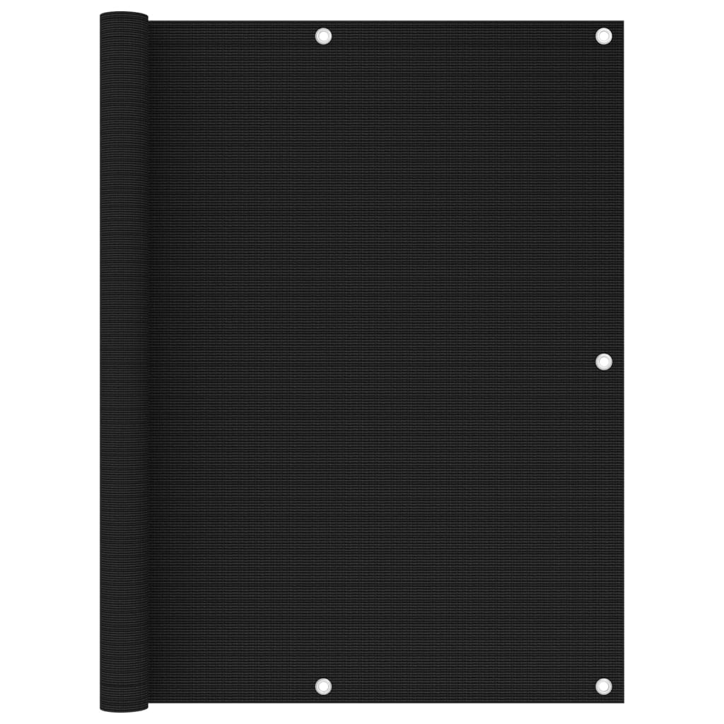 Balkonscherm 120x500 cm HDPE zwart - Griffin Retail