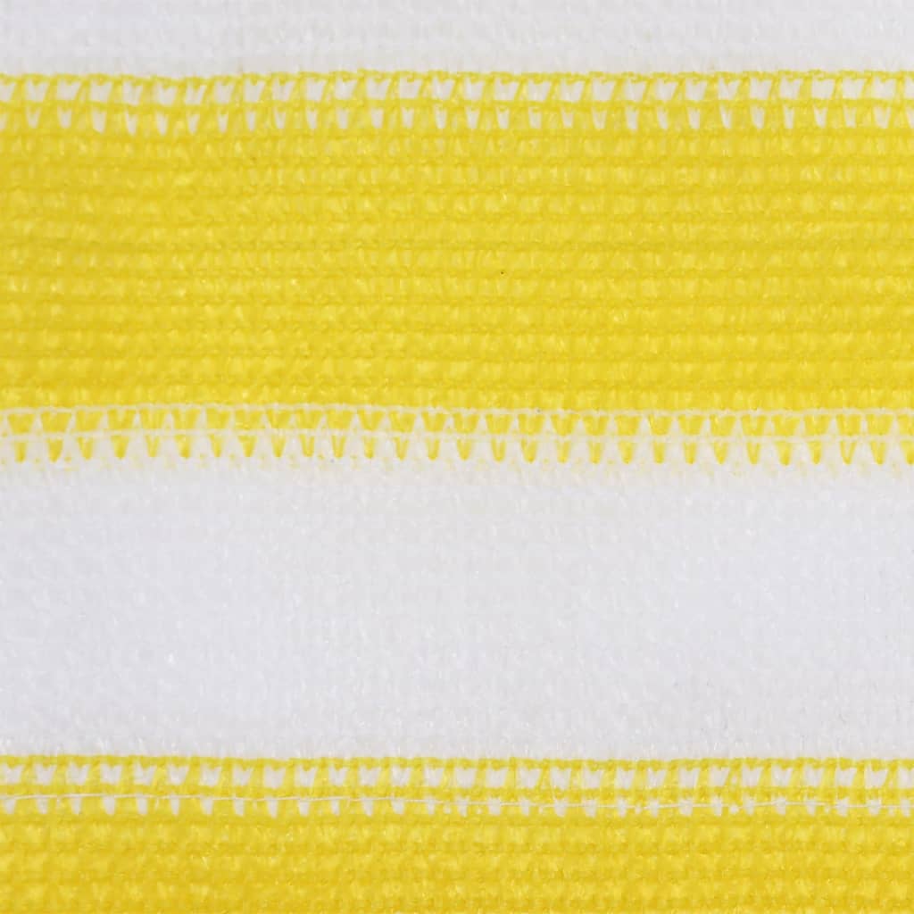 Balkonscherm 120x600 cm HDPE geel en wit - Griffin Retail