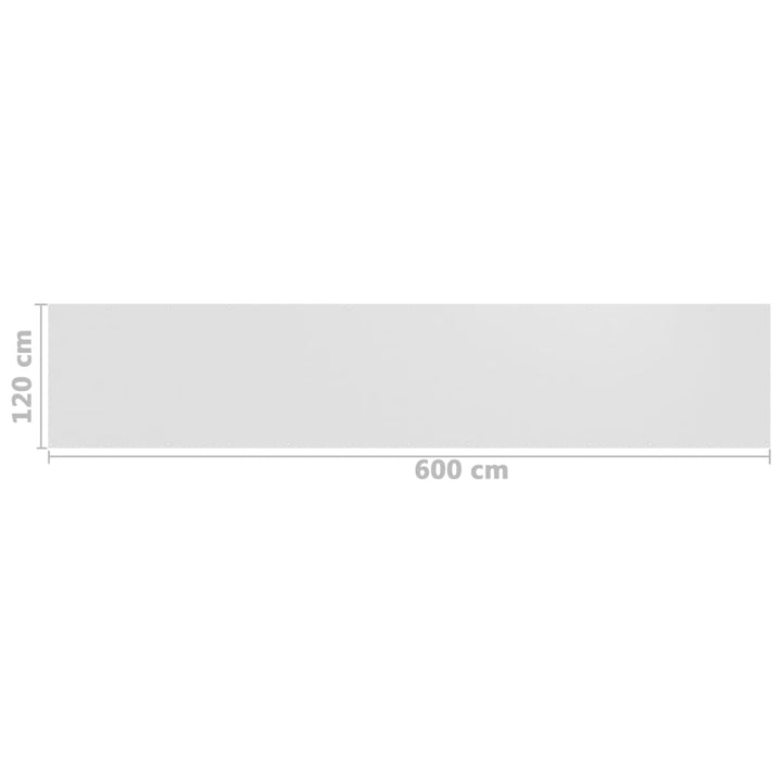 Balkonscherm 120x600 cm HDPE wit - Griffin Retail
