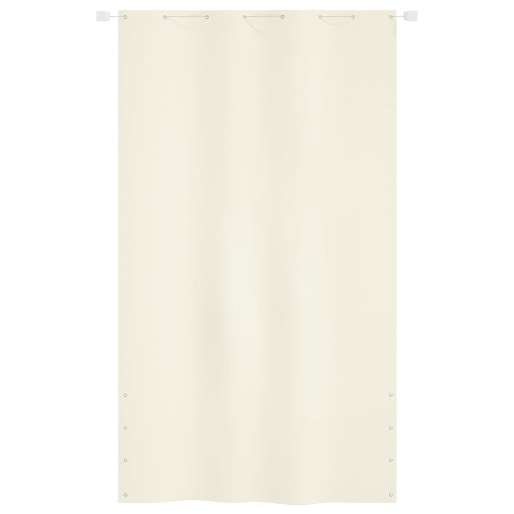 Balkonscherm 140x240 cm oxford stof crèmekleurig - Griffin Retail