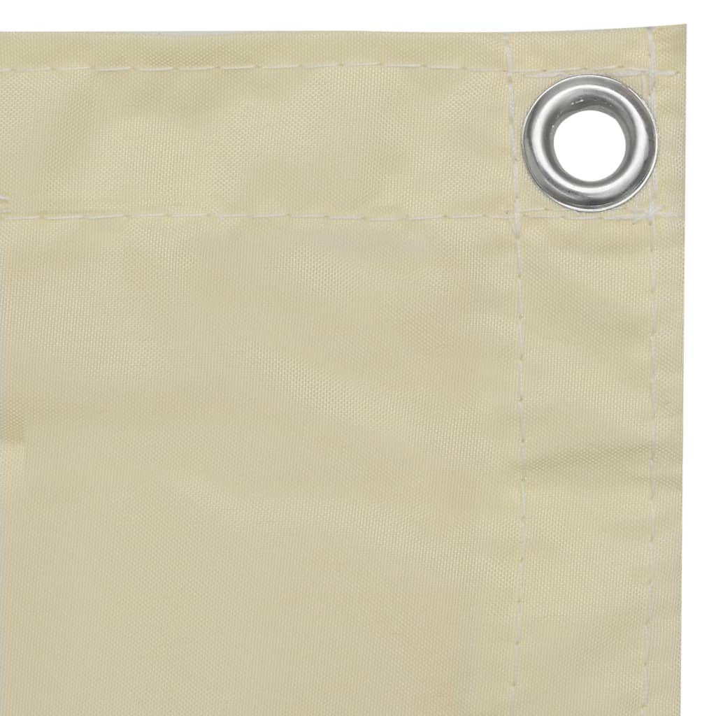 Balkonscherm 75x300 cm oxford stof crème - Griffin Retail