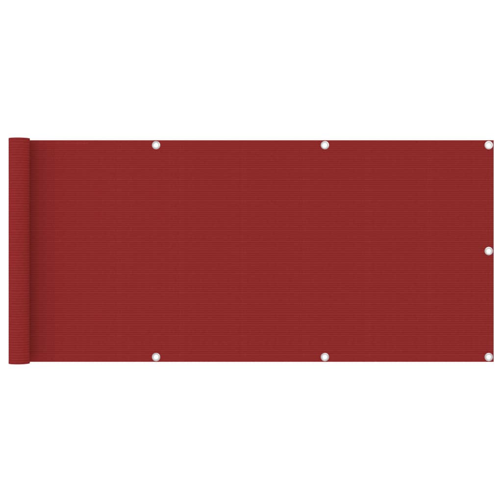 Balkonscherm 75x400 cm HDPE rood - Griffin Retail