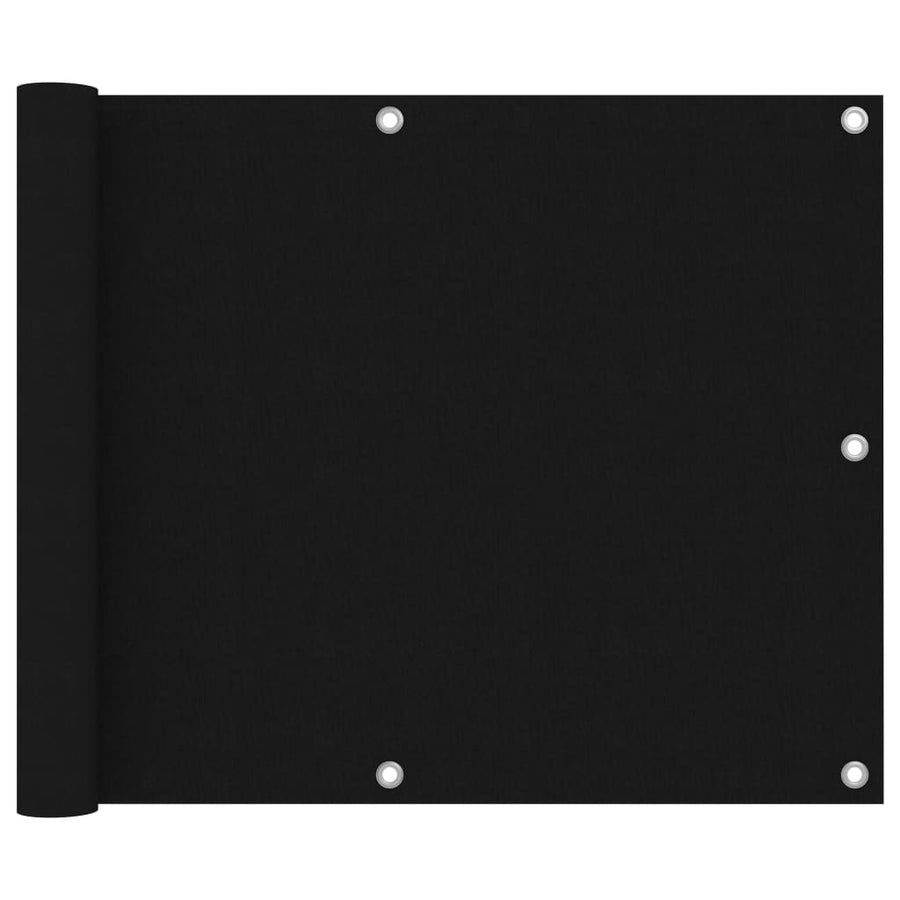 Balkonscherm 75x400 cm oxford stof zwart - Griffin Retail