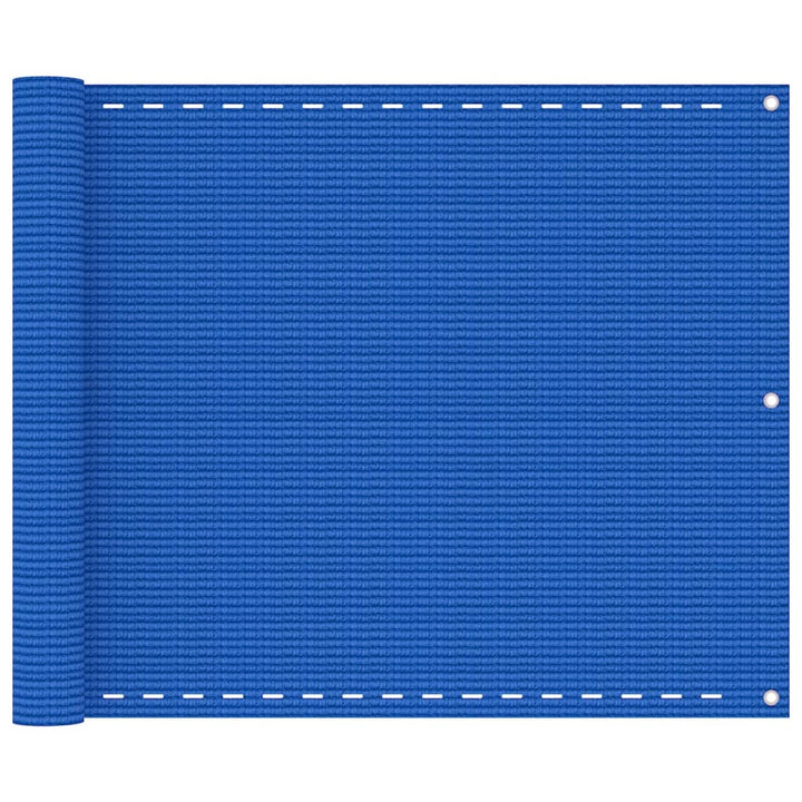 Balkonscherm 75x500 cm HDPE blauw - Griffin Retail