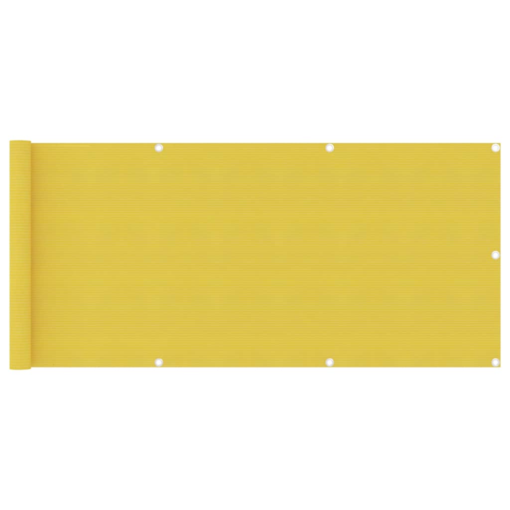 Balkonscherm 75x500 cm HDPE geel - Griffin Retail