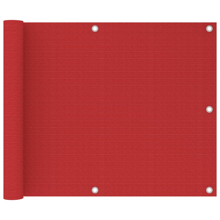 Balkonscherm 75x500 cm HDPE rood - Griffin Retail