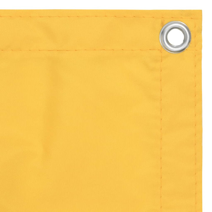 Balkonscherm 75x500 cm oxford stof geel - Griffin Retail