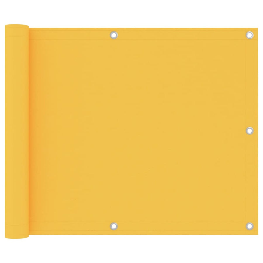 Balkonscherm 75x500 cm oxford stof geel - Griffin Retail