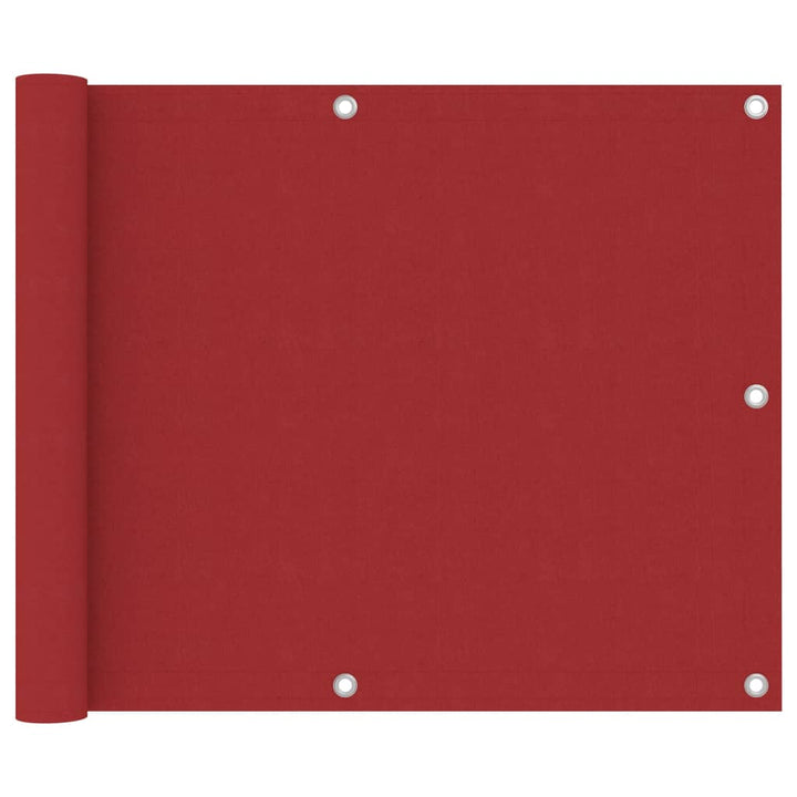 Balkonscherm 75x500 cm oxford stof rood - Griffin Retail