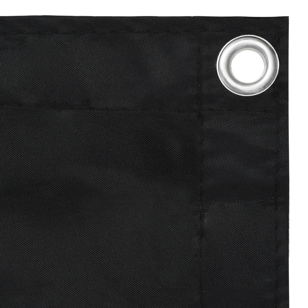 Balkonscherm 75x500 cm oxford stof zwart - Griffin Retail
