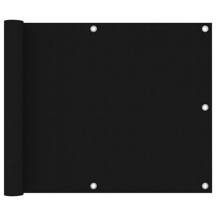 Balkonscherm 75x500 cm oxford stof zwart - Griffin Retail