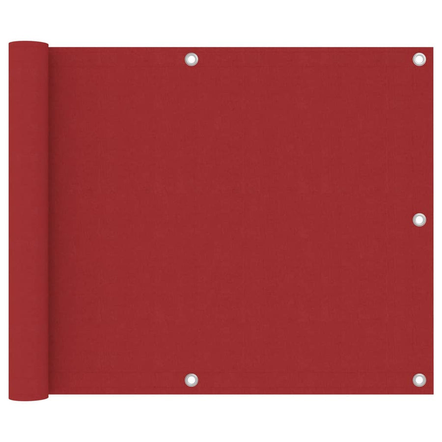 Balkonscherm 75x600 cm oxford stof rood - Griffin Retail