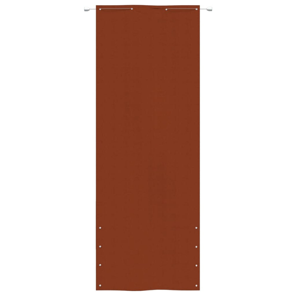 Balkonscherm 80x240 cm oxford stof terracottakleurig - Griffin Retail