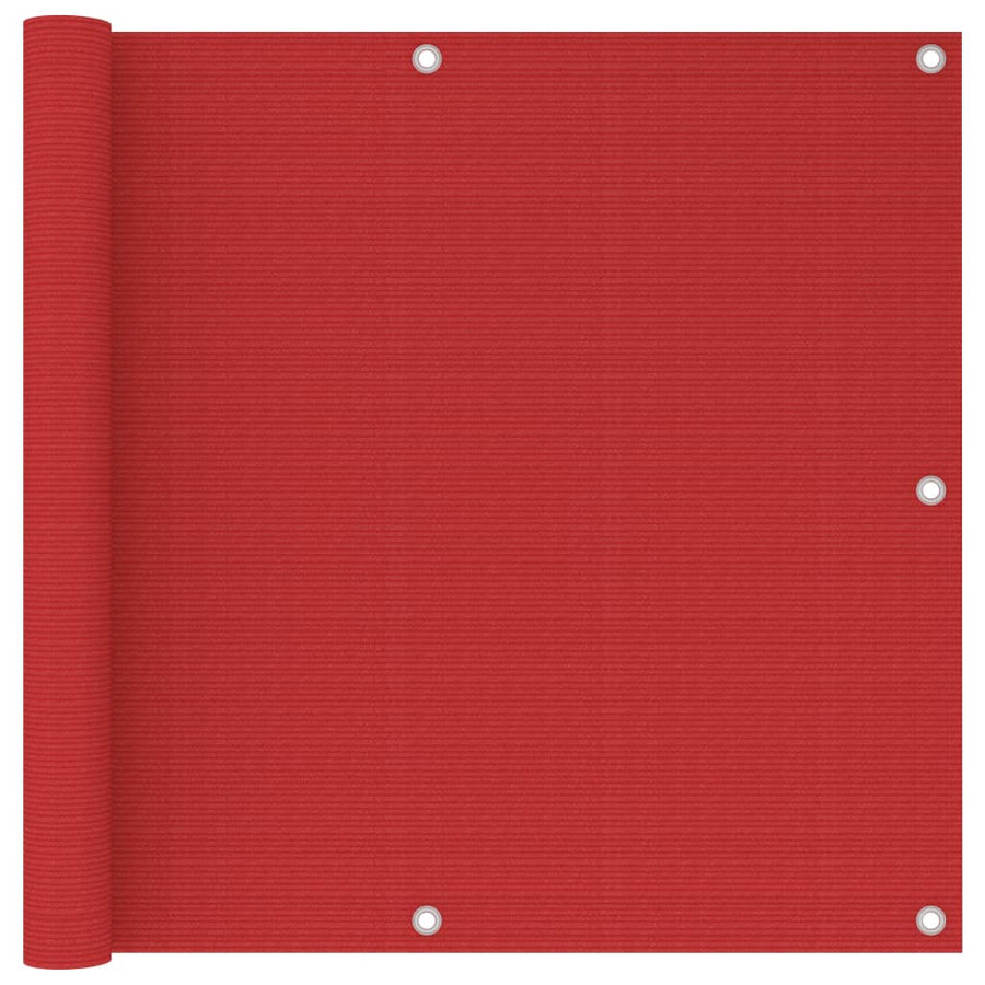 Balkonscherm 90x300 cm HDPE rood - Griffin Retail