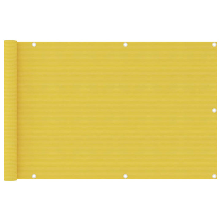 Balkonscherm 90x400 cm HDPE geel - Griffin Retail