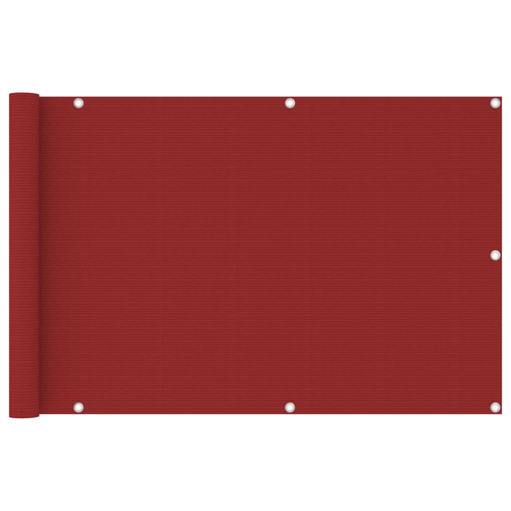 Balkonscherm 90x400 cm HDPE rood - Griffin Retail