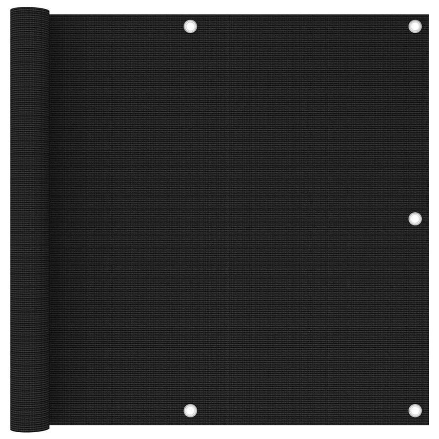 Balkonscherm 90x400 cm HDPE zwart - Griffin Retail